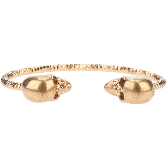 Alexander McQueen Jewelry - Alexander McQueen Crystal Twin Skull Bracelet Alexander McQueen Jewelry - Alexander McQueen Crystal Twin Skull Bracelet